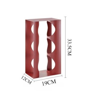 FFBH Luxury Wine Rack Modern Elegant Aesthetics Wine Bottle Holders Simple Decorative Display Stand Kitchen Bar Storage Accessories 4P6B8