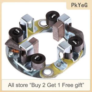 [COD] PkYeG Tool Starter Motor Carbon Brush Holder For Isuzu 2.8 (Size:62mm) With 4 PCS GT Carbon Brush Holder