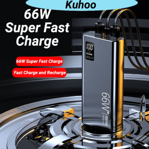 Kuhoo Fast Charge Power Bank PD 20W 20000mAh for iPhone Xiaomi Honor vivo Android 22.5W Micro/Type-C USB Charging Large capacity black 充电宝快充
