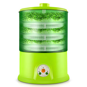 Máy làm giá đỗ gieo mầm tự động bằng điện 3 tầng Connie A323B (200g giá cho 2kg đỗ trong 2-3 ngày) - Bh 1 năm