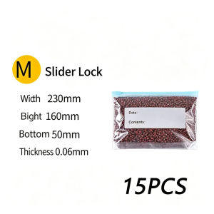 Double-Sealed Zipper Bag Food Grade Slide Lock Double Lock Seal Food Storage Freezer Bag