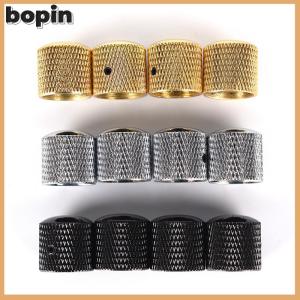 Bopin 4 chiếc núm điều chỉnh âm lượng ghi ta bass bằng kim loại núm vòm + cờ lê