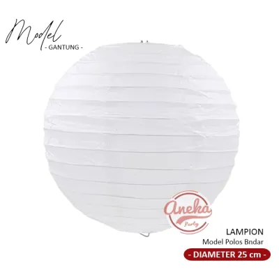 Lampion Gantung Merah Putih / Lampion Bulat Dekorasi Gantungan HUT RI 17 Agustus / Lampion Polos