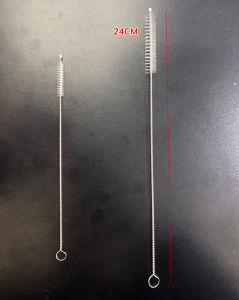 Que Cọ Ống Hút Vệ Sinh Bìa Sữa Vòi Ấm Trà INOX Tiện Lợi