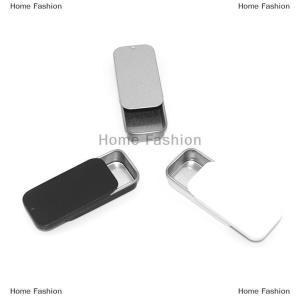 [COD] Home Fashion Metal Rectangular Empty Mini Tin Box Tinplate Push Candy Cases Storage Box