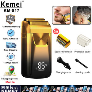 Kemei KM-817 Electric Shaver Reciprocating LED Display Men Razor Haircutter Male Beard Clipper Face Hair Style Trimmer