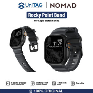 NOMAD Rocky Point Sport Rubber Soft Band Strap for Apple Watch Ultra 3 2 1 Series 11/10/9/8/7/6/5/4/SE 49mm 46mm 45mm 44mm 42mm by UniTAG