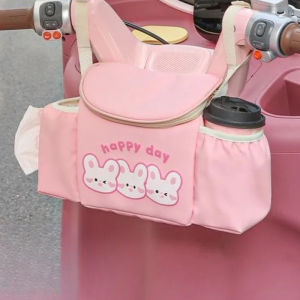 Stroller Organizer Bag Large Capacity Water Resistant Handlebar Storage Bag For Bike Scooter