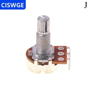 [COD] CISWGE Brass Shaft Potentiometer For Electric Guitar Bass A250K B250K A500K B500K