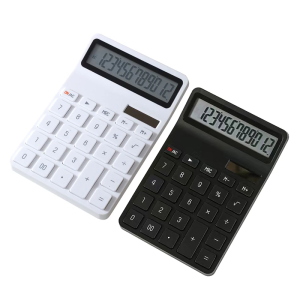12 Digit Desktop Calculator Lightweighted with Durability for Office and Students Exam Calculations