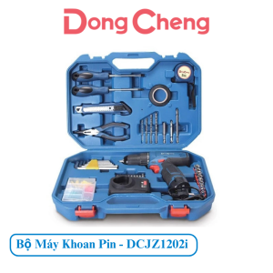 Bộ Máy Khoan Vặn Vít Dùng Pin Có Búa Dong&Cheng DCJZ1202i (TD) 12V/2.0Ah - Công Suất 150W - Đa Năng Khoan Tường Gỗ Sắt - Hàng Chính Hãng