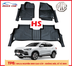 MG HS: Thảm lót sàn MAXXCAR nhựa TPE NGUYÊN SINH đúc 5D cho xe MG HS 2024 2025+ tràn viền CAO CẤP.