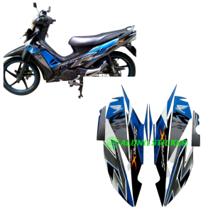 STIKER STRIPING SUPRA X 125R 2010 BIRU