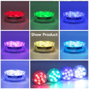 ไฟ RGB LED กันน้ำ IP68 ตกแต่งใต้น้ำ ตกแต่งบ่อน้ำ สระน้ำ สวน แสงสีสวยงาม มีรีโมทคอนโทรลเปลี่ยนสีได้ตามใจชอบ