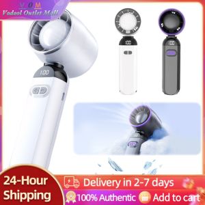 Adjustable Cooling Fan with LED Digital Display Portable Electric Fan for Home Office and Personal Use