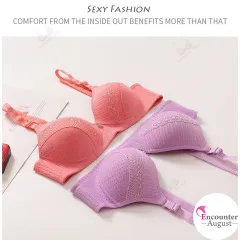 New Anti-slip Plus Size Bra Cup C Middle Age Mom's Thin