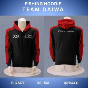 Hoodie Jumper Sweater Pocket Black Colour Hobby Mancing Big Size XS-5XL Bahan Fleece Katun