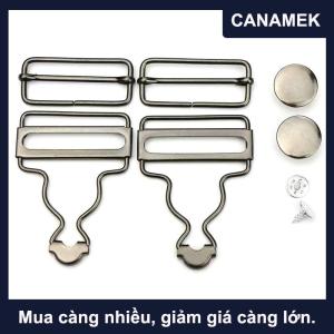 【CANAMEK】 Dungaree Chốt Kẹp Nẹp Khóa Với Quần Jean Nút Thiết Lập Cho Denim Áo Khoác Tự Làm Trang Phục May Nguồn Cung Cấp