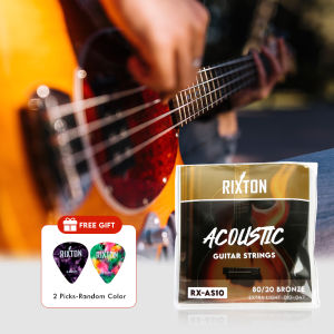 RIXTON Rx-Bc10 Acoustic Guitar String Sets for Guitar Musical Instrument Accessories(RX-AS10) Free Guitar Pick Random