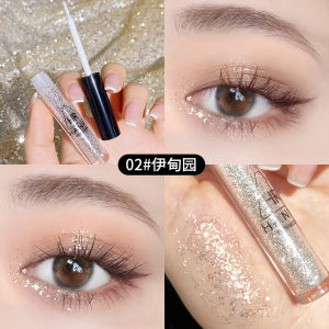 Hanru Liquid Eyeshadow Metallic Diamond Shiny Eye Liner Pen Eyeshadow Palette Long lasting Shimmer