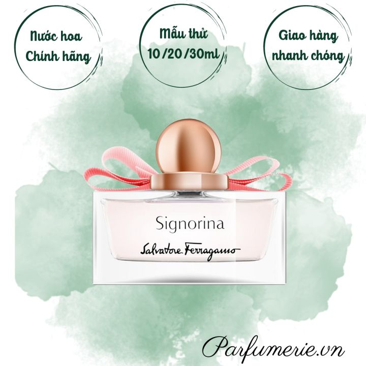 Mẫu thử Nước hoa SIGNORINA Edp; Nước hoa nữ quyến rũ, ngọt ngào, hiện ...