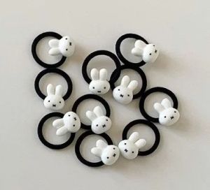 Cute Miffy Rabbit Hair Tie Adorable Cartoon with A Girlish Heart Small Leather Band Hair Accessory Hair Tie Head Accessory2026