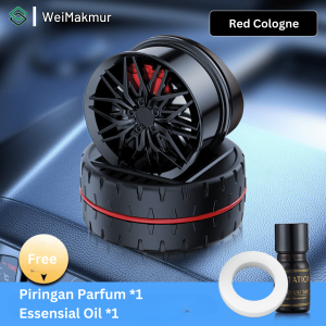 Parfum Mobil Model Velg Mobil Tenaga Solar - Pajangan Pengharum Mewah Tahan Lama Aromatherapy Premium