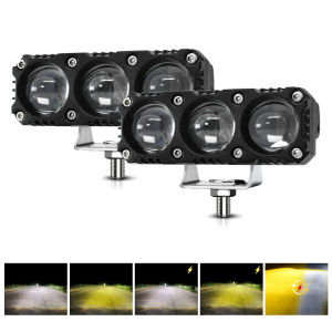 EKLEVA Universal Motorcycle Led Headlight Driving flash Fog Lamps for Led Spotlight 200W 6000K for ATV Truck Dirt Bike SUV UTV