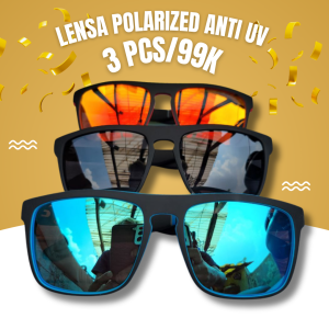 Trendzy Store kacamata sunglasses pria 99 ribu dapat 3 pcs anti silau anti UV