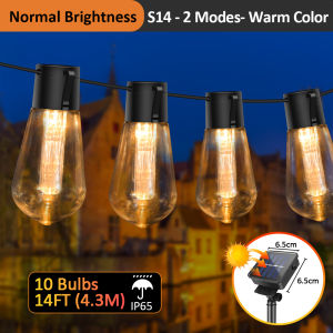 【ซื้อ 1แถม 1】ไฟ LED ปาร์ตี้กลางแจ้ง IP65หลอดไฟเส้น LED S14ดวงสำหรับชานบ้านงานแต่งงานวันหยุดยาว10หลอด30หลอด