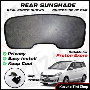 Custom Fit OEM Rear Windscreen Car Sunshade / Sunshades / Sun shade For Proton Exora Block UVB & 66.9% UVA Radiation - Insert to Rear Windscreen Frame Edge Only (Good to Reduce Heat for Rear Passenger Comfort & More Privacy)