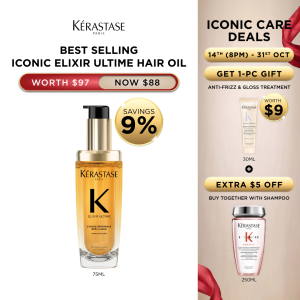 Kerastase Elixir Ultime L’Huile Originale Refillable Hair Oil for Dry and Damaged Hair 75ml