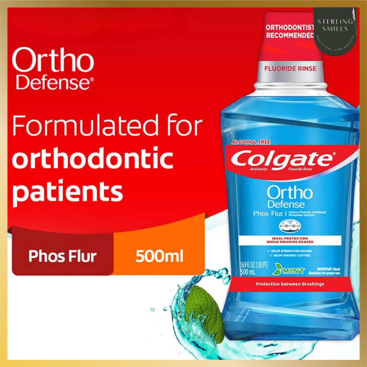Colgate PhosFlur Ortho Defense Cool Mint Professional Mouthwash 500ml