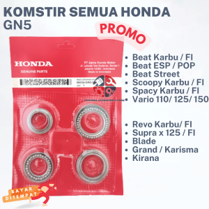 (PROMO) GN5 KOMSTIR HONDA GRAND BEAT VARIO KHARISMA SKUPY SPASY F1 KARBU REPO / MIMIS COMSTIR BEARING BEAT CARBU / KOMSTIR KONES BIT KARBU FI ESP SCOOPY VARIO 110 125 150 TECHNO NEW LED SPACY FI REVO BLADE SUPRA KARISMA SUPRA X 125 KIRANA GRAND CS1