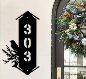 Personalized House/Business Number with Modern Minamalist(Acrylic)Laser cut