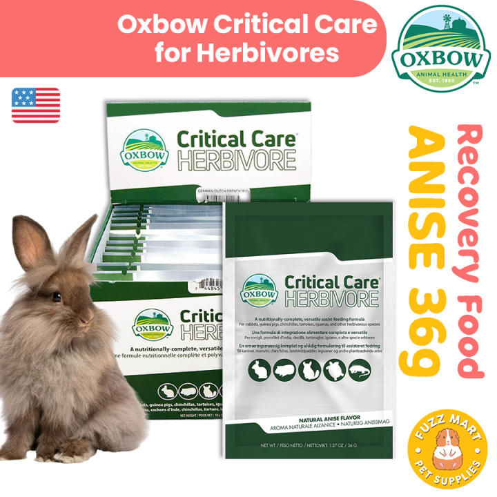 Critical care shop rabbit food