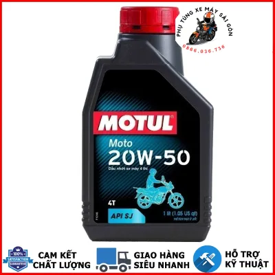 Nhớt Motul Moto 20W50 dành cho xe máy chính hãng [Mua 5 tặng 1 phểu]