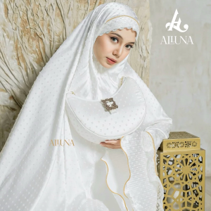ALLUNA - Mukena Dewasa With Hampers Box Exclusive Mewah Bahan Silk Uragiri Premium Azzura Series