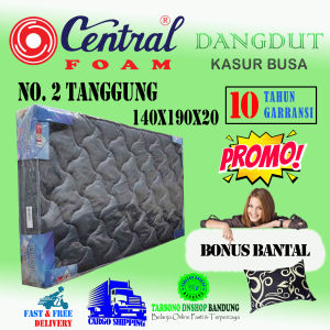 Kasur Busa Dangdut No. 2 Tanggung Ukuran 140x190x20 By Central Foam BONUS BANTAL