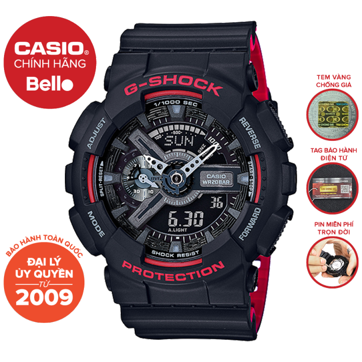Đồng hồ Casio G-Shock Nam GA-110HR-1A chính hãng chống va đập