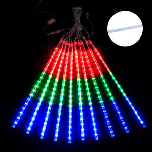 Solar LED Light String Solar Meteor Light 10tube Outdoor Waterproof Solar Light LED Icicle Lamp Fairy Light For Outdoor Garden