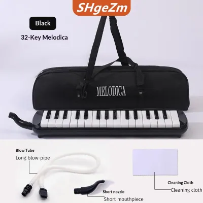 [COD] SHgeZm 32 Phím Melodica Với Melodica Túi Pianica Ống Miệng Harmonica Organ Người Mới Bắt Đầu Nhạc Cụ Kid Quà Tặng