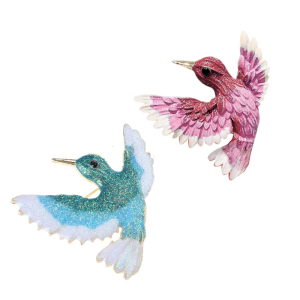 Bird Shaped Brooch Metal and Rhinestones 4x4cm Animal Themed Elegant for Men and Women Everyday Wear Lapel Accessory