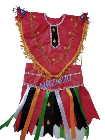 KOSTUM / BAJU KESENIAN TARIAN DAYAKAN/TOPENG IRENG SIZE S ( UNTUK ANAK USIA 1,5 th - 3 th )