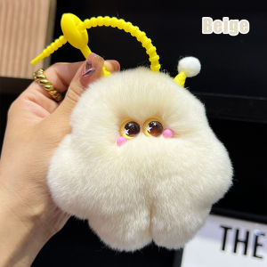 Kawaii Plush Doll Pendant Imitation Fur Ice Cream with Star Eyes Keychain Fashion Women Girl Backpack Decoration Pendant Cute Kawaii Trendy Plush Doll Pendant For Women Girls Fashion Car Keychain Creative Backpack Decoration Accessories Gifts