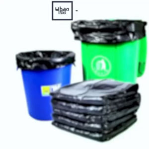 🇸🇬[SG Stock] 50pcs/set Thick Garbage Bags Disposable Trash Bags Black Heavy Duty Liners Strong Thick Rubbish Bags