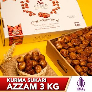 Kurma Sukari 3Kg Premium Asli Sukkari Castle Farm Kurma Raja Sukary Kurma Basah Korma Sukari