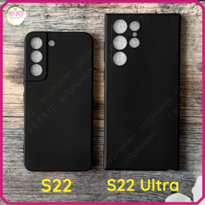 Ốp lưng Samsung S22/ S22 Ultra dẻo đen bảo vệ camera cao cấp bền đẹp