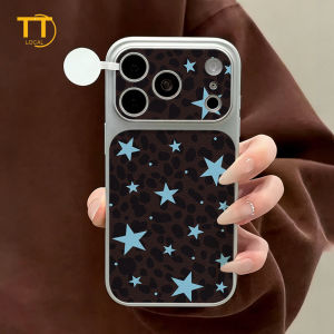 Tri-Town Luxury Leather Leopard Print Case For iPhone 17 16 15 11 12 13 14 Pro Max Hard Back Cover Skin Feel Casing with Phone Strap #EV83