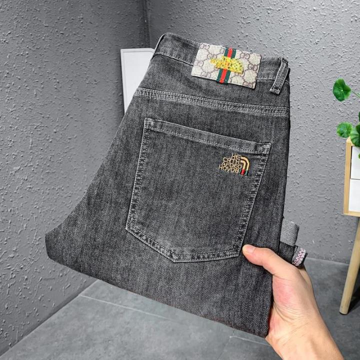 Celana pendek Jeans pria dewasa Import variasi cuffing He crth